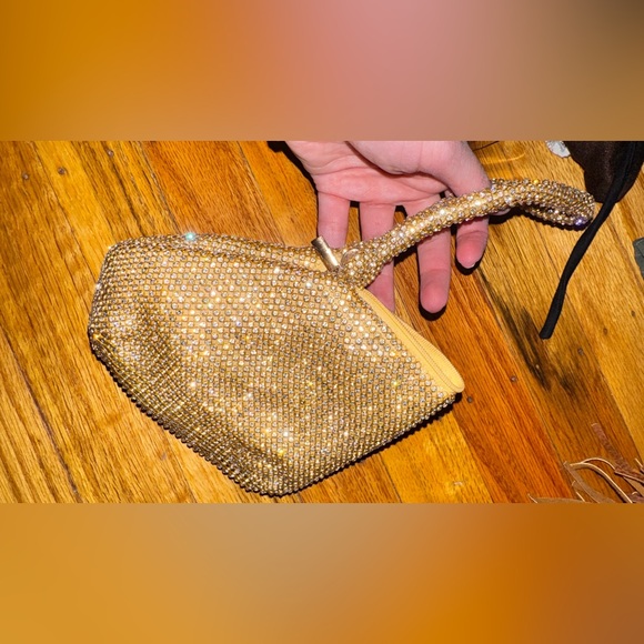 Elegant Gold Rhinestone wristlet - Picture 3 of 4